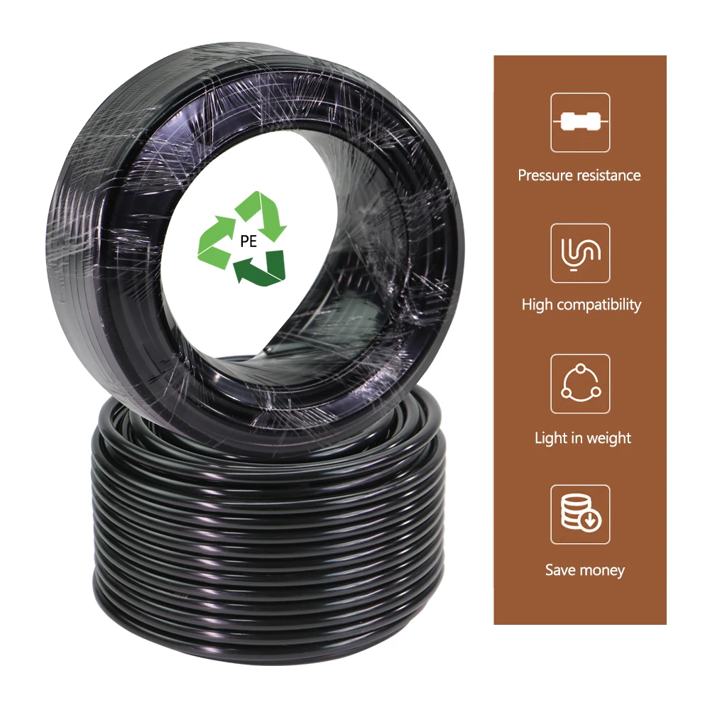 Garden PE Hose Drip Irrigation Pipe for Spray System 1/4" 3/8" garden hose water hose plastic hose drip irrigation system
