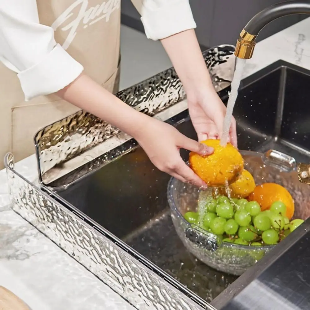 Plastic Sink Splash Guard water ripple Heightenin Sink Guard Baffle Plate Leakage hole Reusable Kitchen Countertop Bar Kitchen