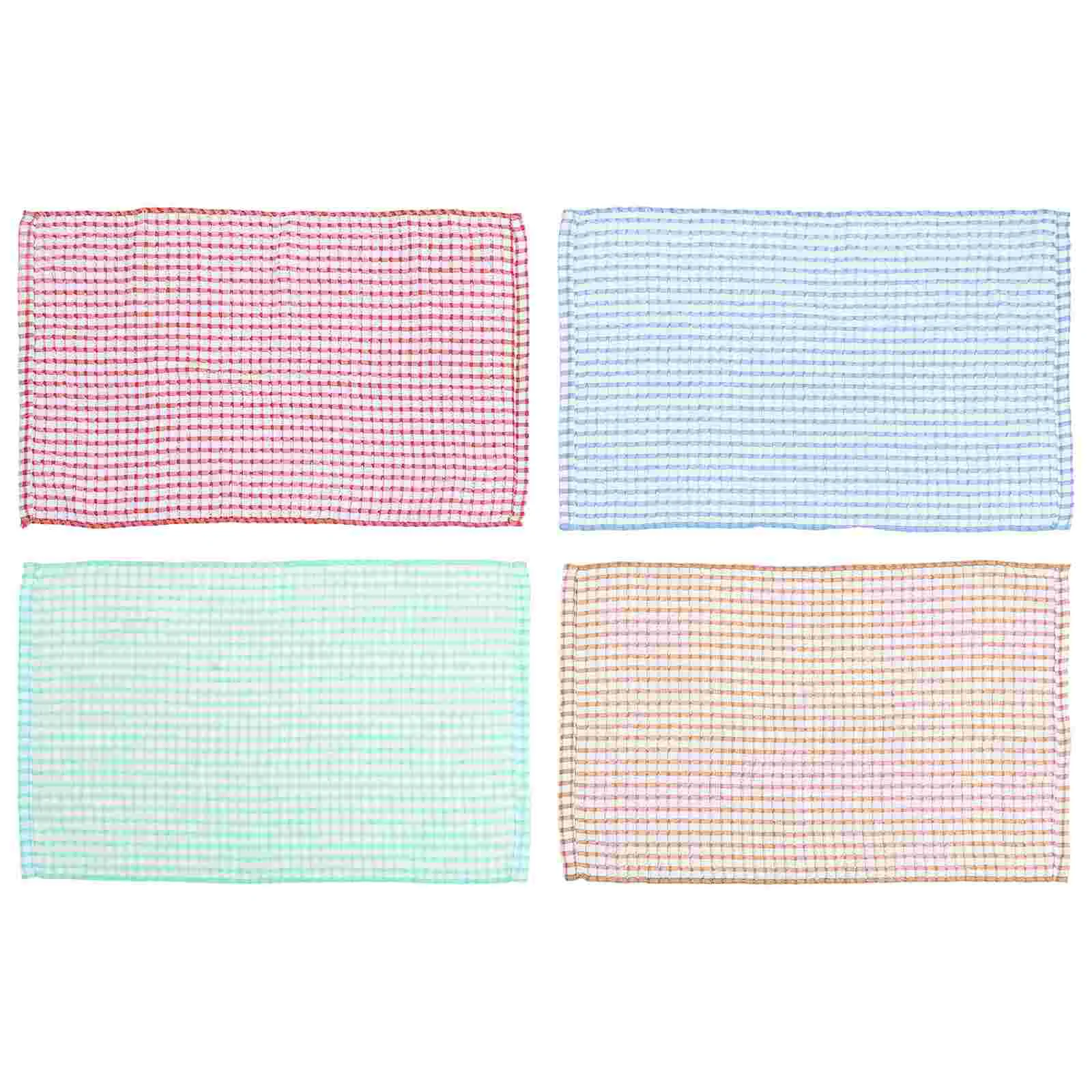

4pcs Kitchen Towels Dishcloths Washing Dishes Rags Multi-Functional Cleaning Towels