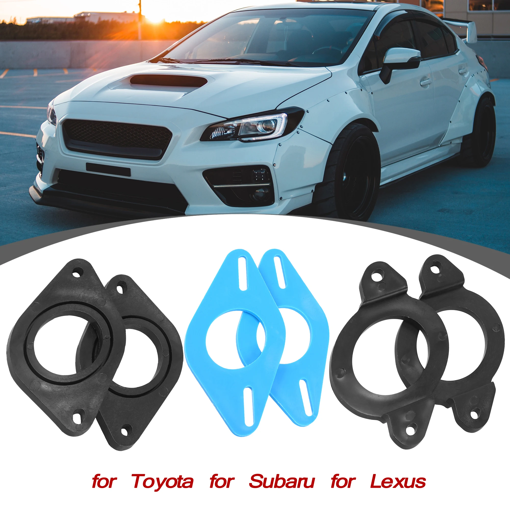 Blue Plastic Car Speaker Mounting Adapter Bracket Rings 2 Pcs For Toyota for Subaru Lexus