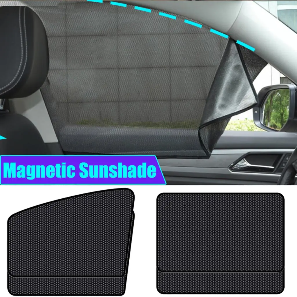 

Magnetic Auto Sun Shade Summer UV Protection Curtain Auto Window Sun Shade Side Window Mesh Sun Visor Front Square Window Film