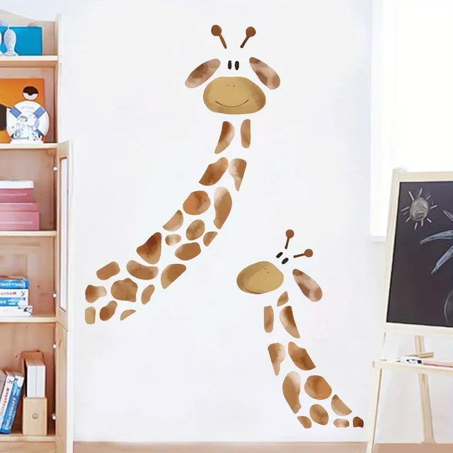 Dosminer Jungle Animal Wall Decals - 8-Piece Set With Elephant, Zebra, Flamingo, Hippo, Removable Vinyl Stickers For Kids Room