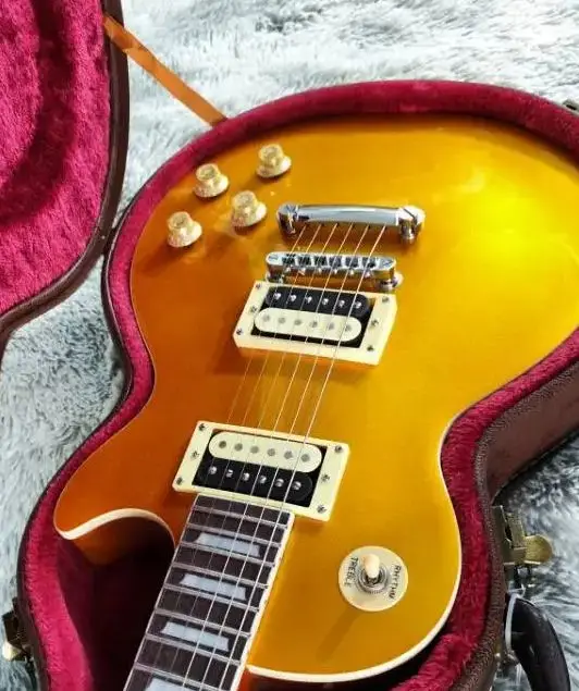 

Новинка! 2024 Золотая и серебряная электрогитара с логотипом G! Корпус из красного дерева, фингерборд из палисандра, Доставка 3 дня, бесплатная доставка