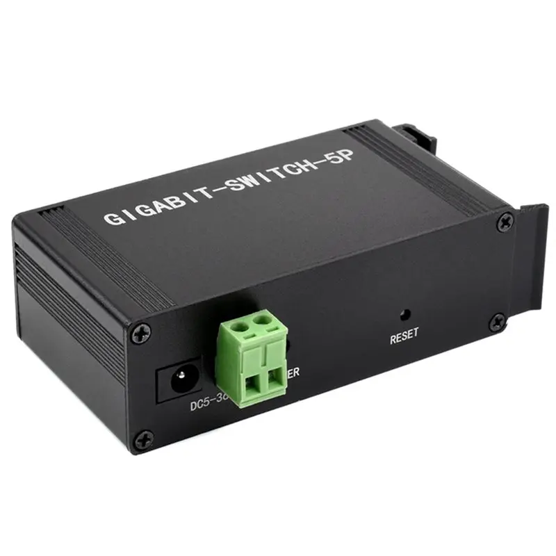 최고 등급 산업용 5P IEEE 802.3X 규격 기가비트 이더넷 스위치, 풀 듀플렉스 10/100/1000M 연결, DIN 레일 마운트 U