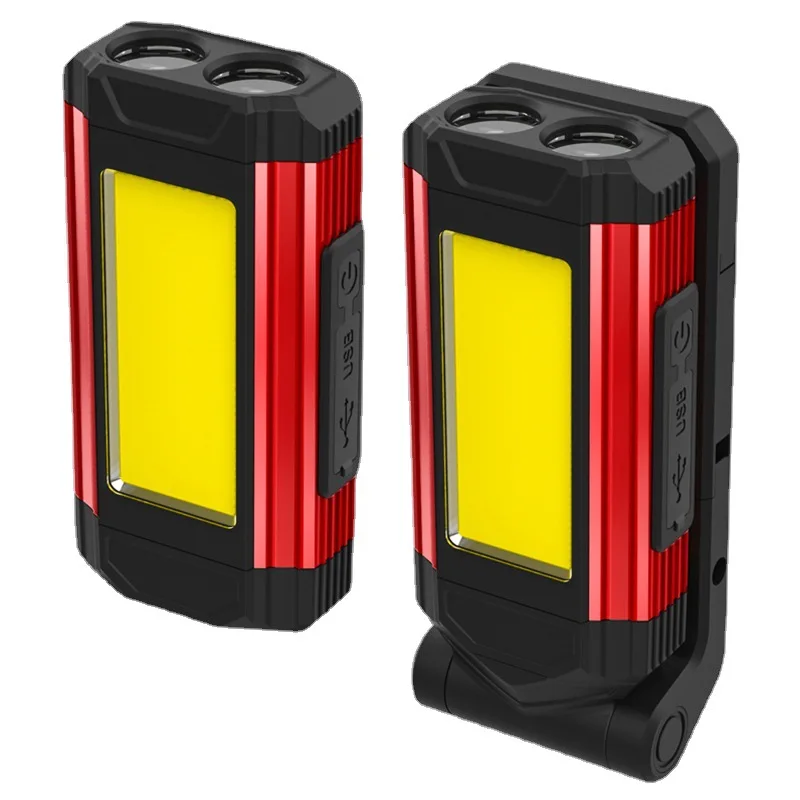 COB Strong Light Auto Repair Work Lights Folding Hook Strong Magnetic Multi-function LED Camping Lamp Emergency Lamps