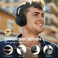 Oneodio EKSA V16 Wireless Headphones Bluetooth 5.3 Over Ear Headset With Mic Bass/Pop Mode Hi-Res HiFi Wired Headphones 90H APP - Image 6