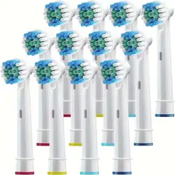 Premium Replacement Brush Heads - 16 - Pack for Electric Toothbrushes - Ideal for Adults & Kids (12Replacement Heads)