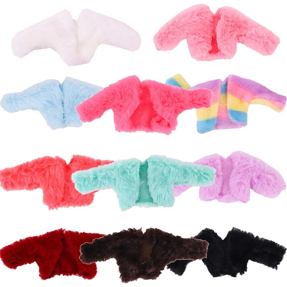 

30CM Fashion coat Barbies Doll Clothing Accessories All Match Children's Barbies Toys Plush Coat Exquisite Gift for Friends