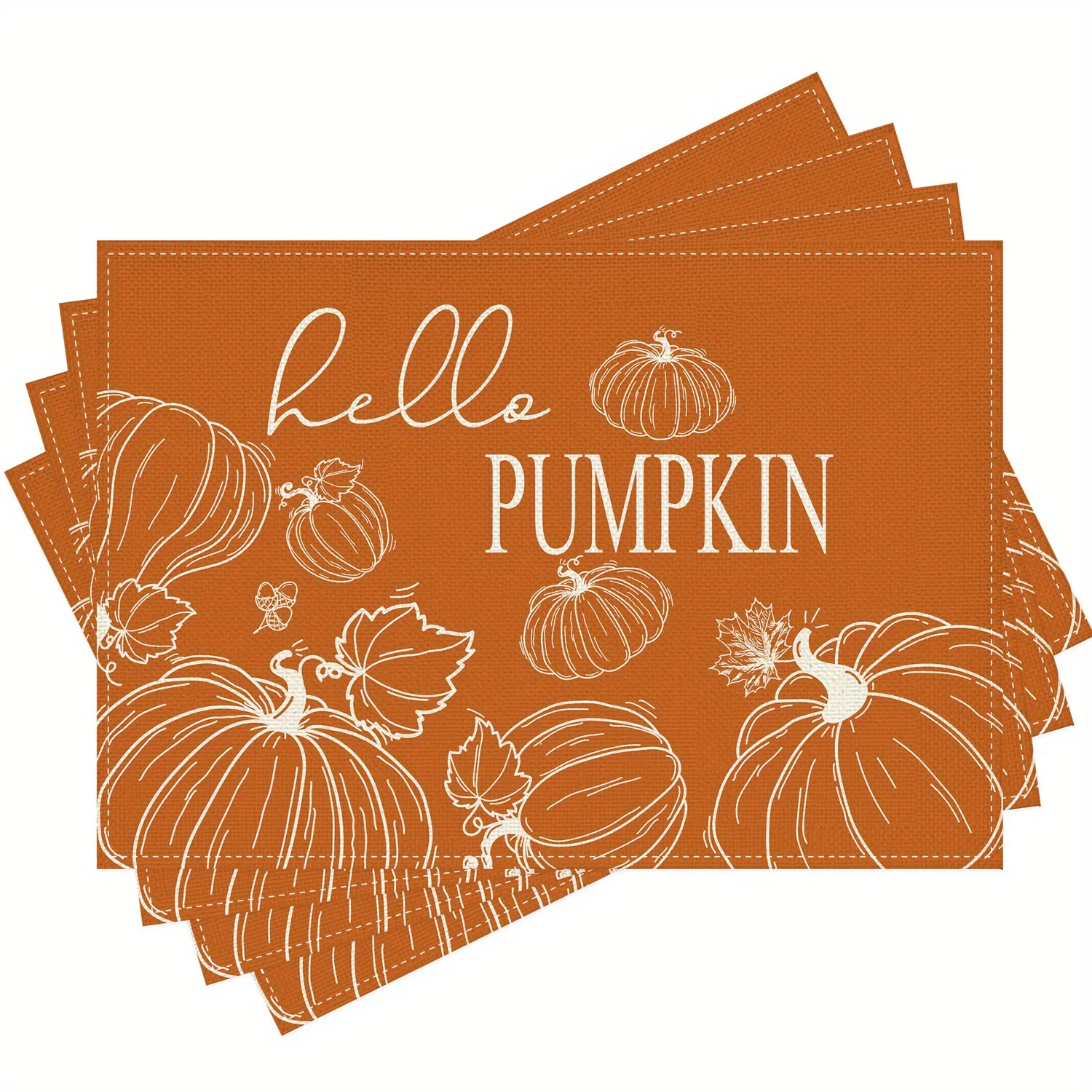 Hello Pumpkin Fall Table Placemats 1