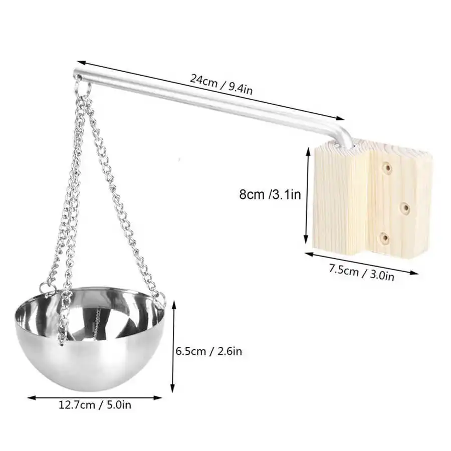 Stainless Steel Sauna Bowl Aroma Bowl Cup Essential Oil Bowl Sauna Room Accessories Aromatherapy Essential Oil Bowl Steam Room 5