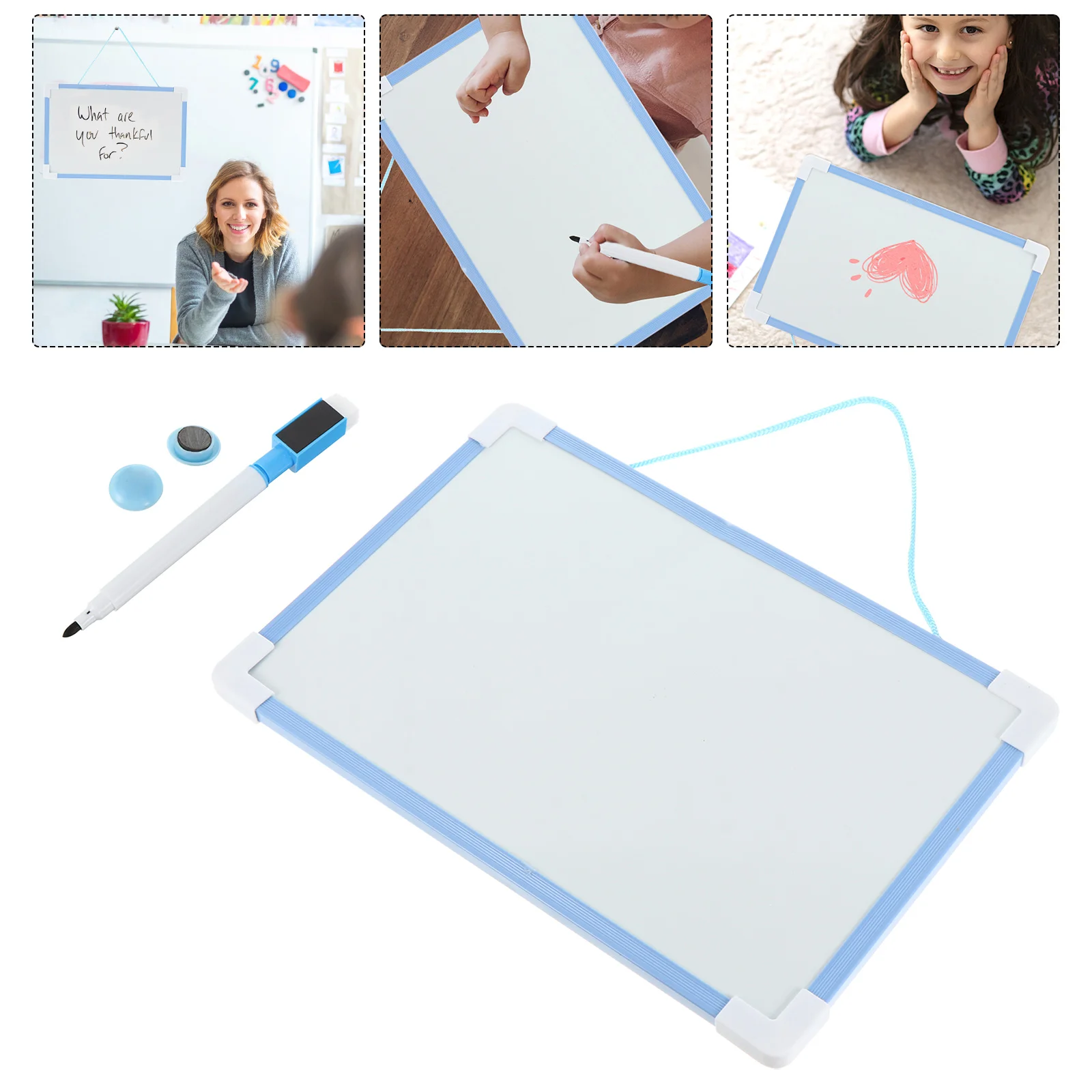 1 Set Erasable Magnetic Double-sided Whiteboard