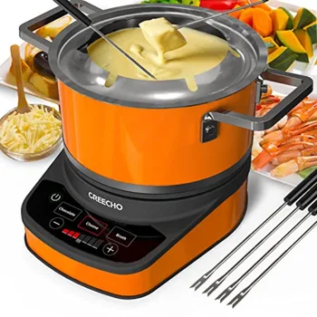 GREECHO 2.6QT Electric Fondue Pot Set with Presets 1