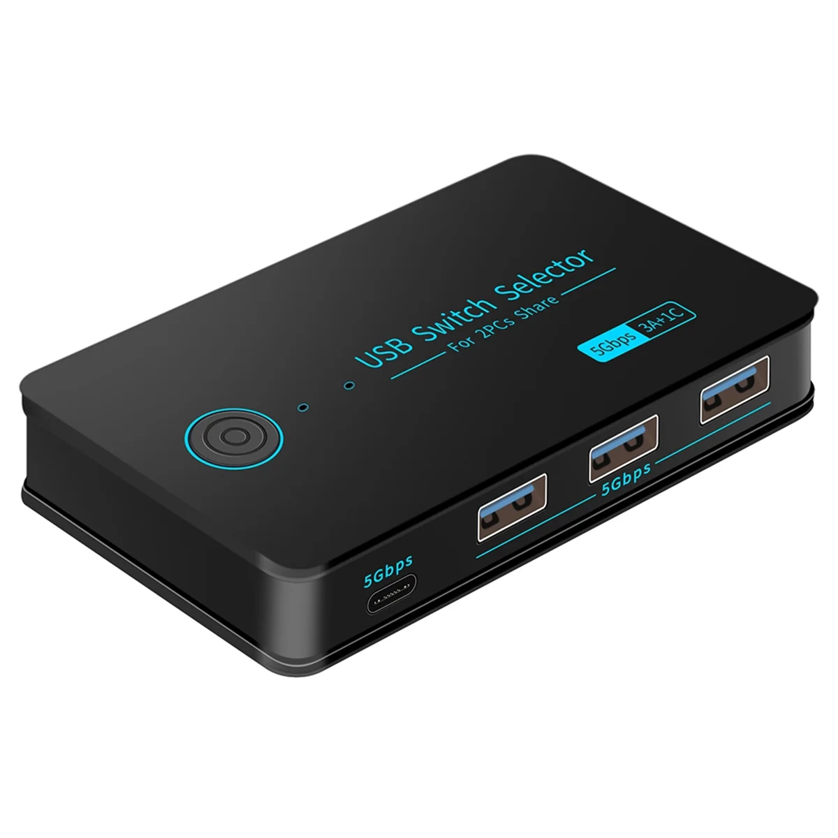 Switcher2-In-4-Out USB3.0 KVM Switch with Typec Converter HUB Hub Controller Adapter 5Gbps Shared Keyboard Printing