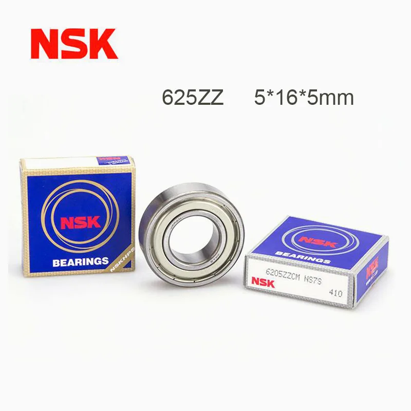 Rolamentos de Esferas em Miniatura de Alta Velocidade para Impressora 3d Original Japão Nsk 625zz Rolamento Abec7 625 zz 5x16x5 mm