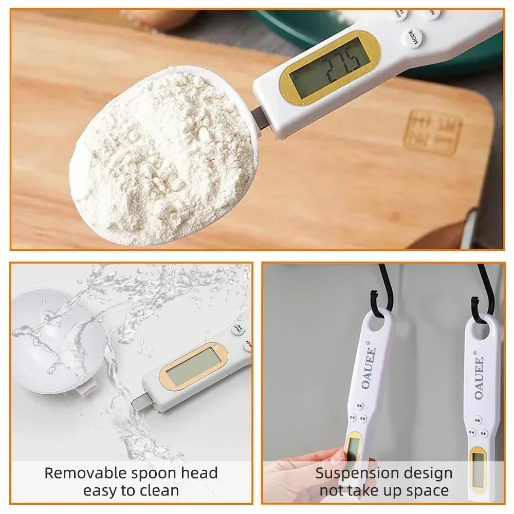 Mini Electronic Kitchen Scale 500g 0.1g LCD Measuring Spoon