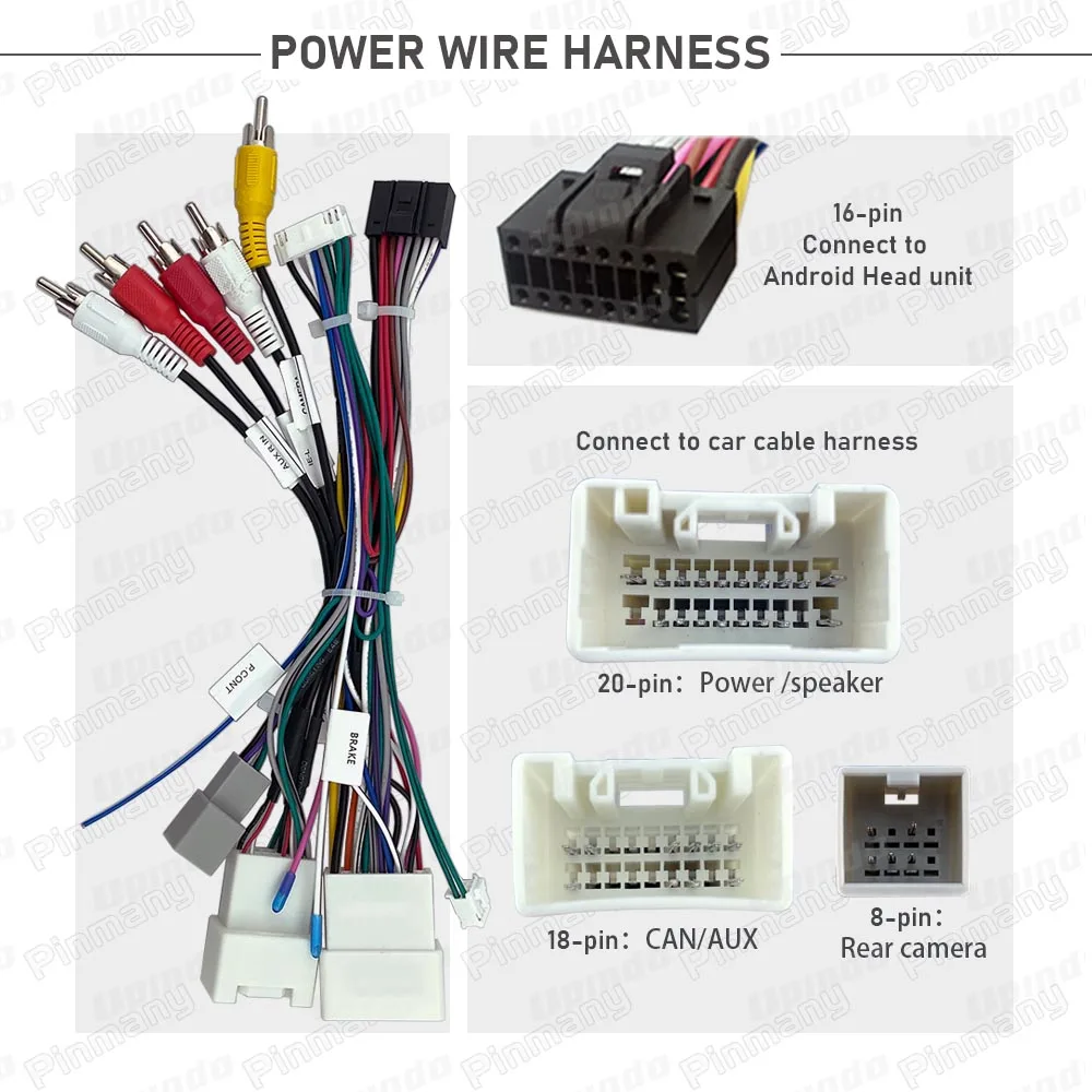 Car Radio Cable MTC12 Rockford Audio Decoder Power Wiring Harness ...