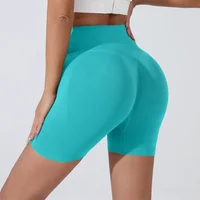 Peach Hip Lifting Sports Shorts Women High Waist Belly Slimming Running Training Quick-drying Trousers Tight Three-point Shorts - Image 5