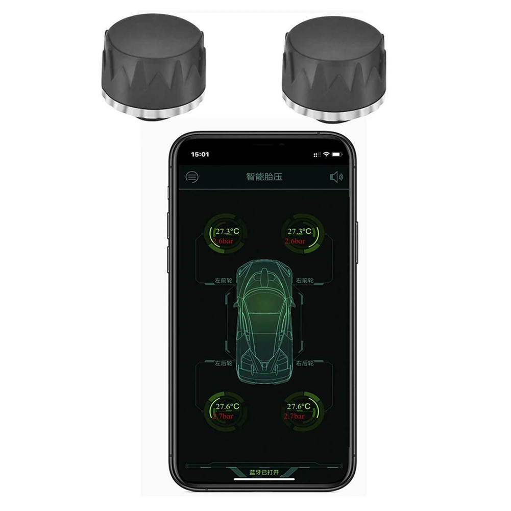 Motorcycle Tpms Wireless Tire Pressure Monitoring System Bluetooth