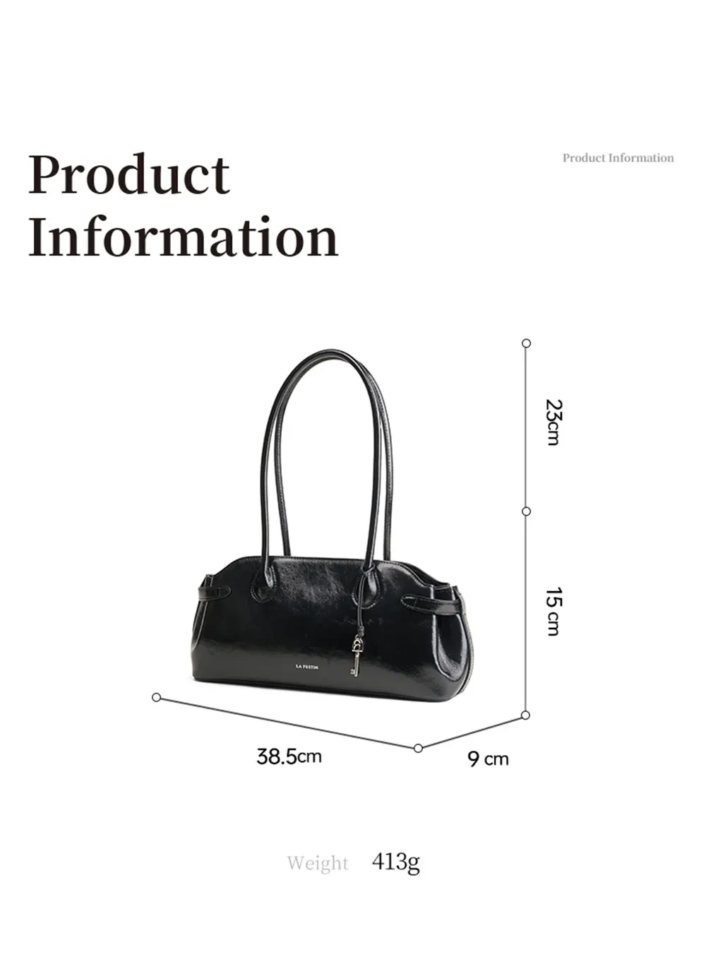 Baguette bag side profile