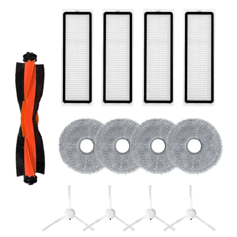 

Ролик для робота-пылесоса Xiaomi Mijia 3S B108CN, основная боковая щетка, фильтр НЕРА, насадка для швабры, запасные части