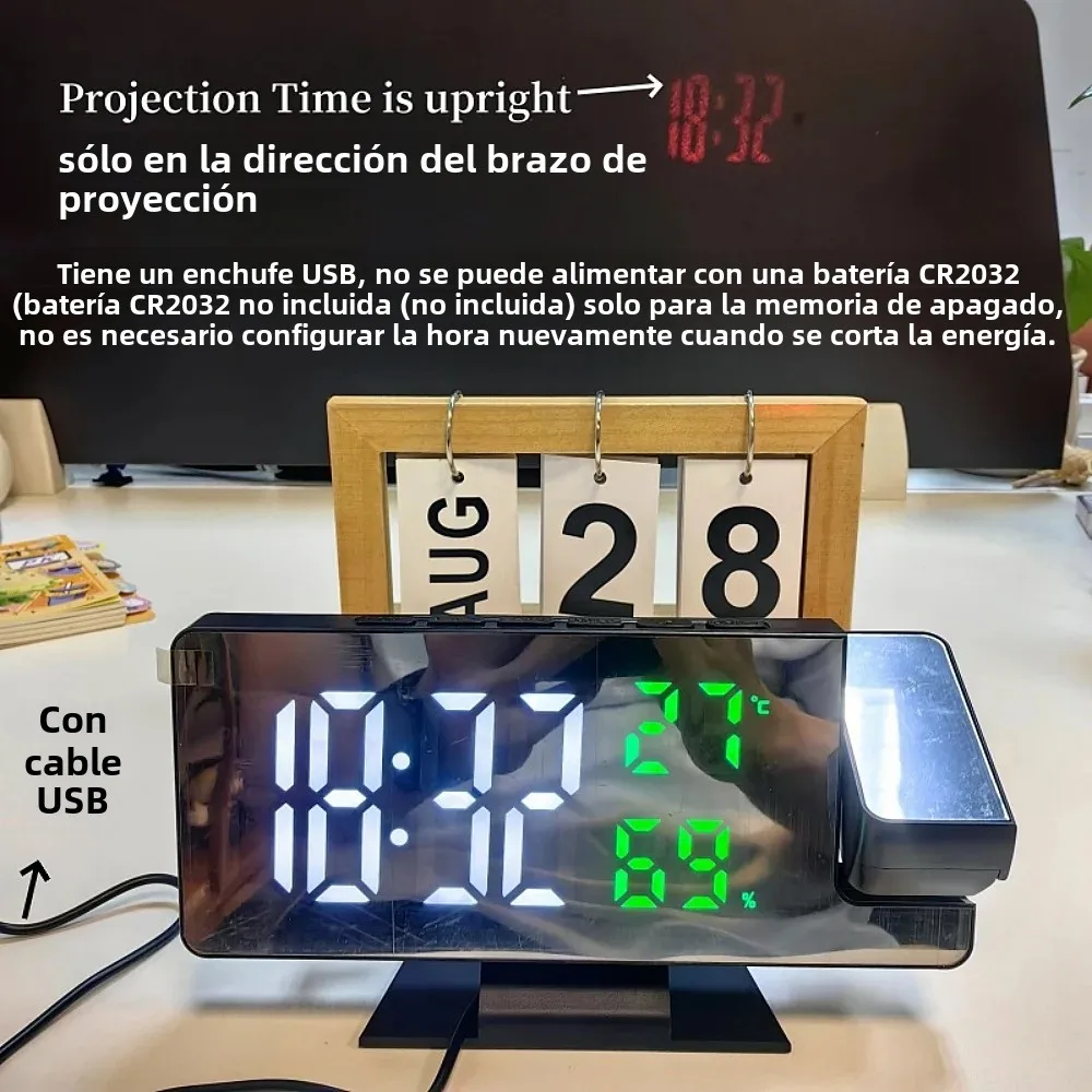 Pantalla Proyector Radio Despertador Con Proyector Digital