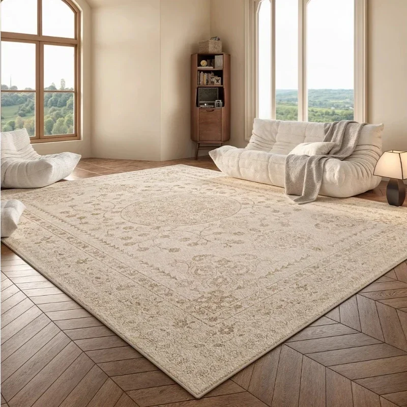 Living Room Carpet Retro French Plush Bedroom Bedside Rug Home Large Area Luxury High-end Soft Coffee Table Floor Mat Tapete 양탄자