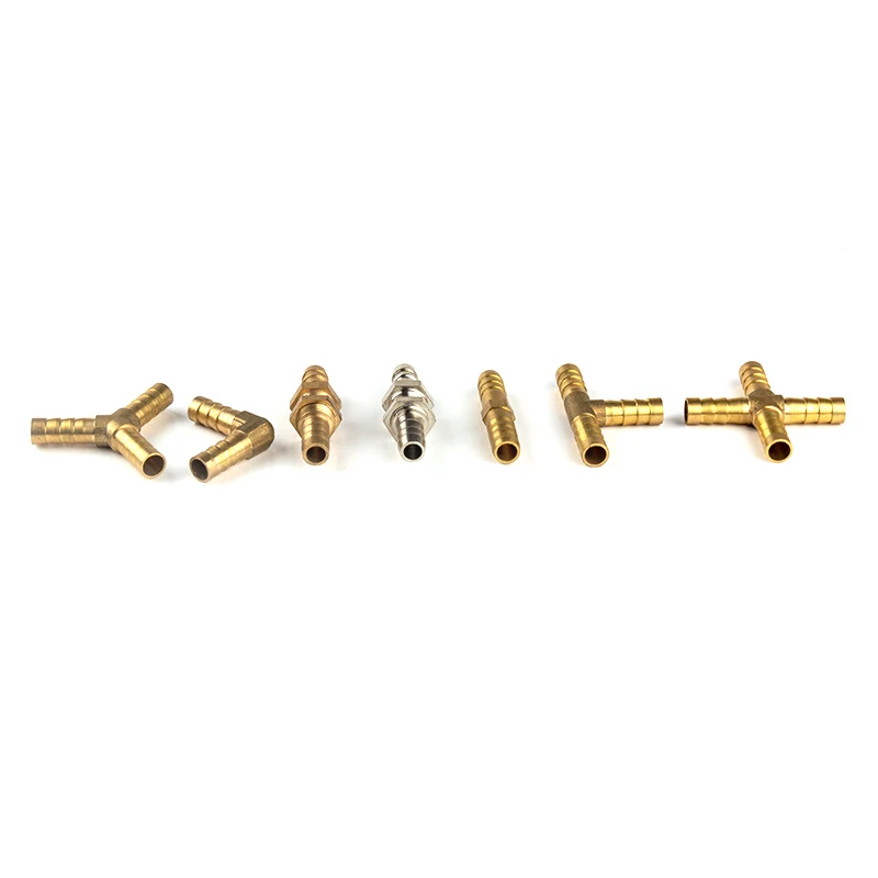 Pipe fitting Brass Barb Pipe Fitting 2 3 4 Way Connector 4mm 5mm 6mm 8mm 10mm 12mm 16mm 19mm Hose Copper Pagoda Water Tube Fittings