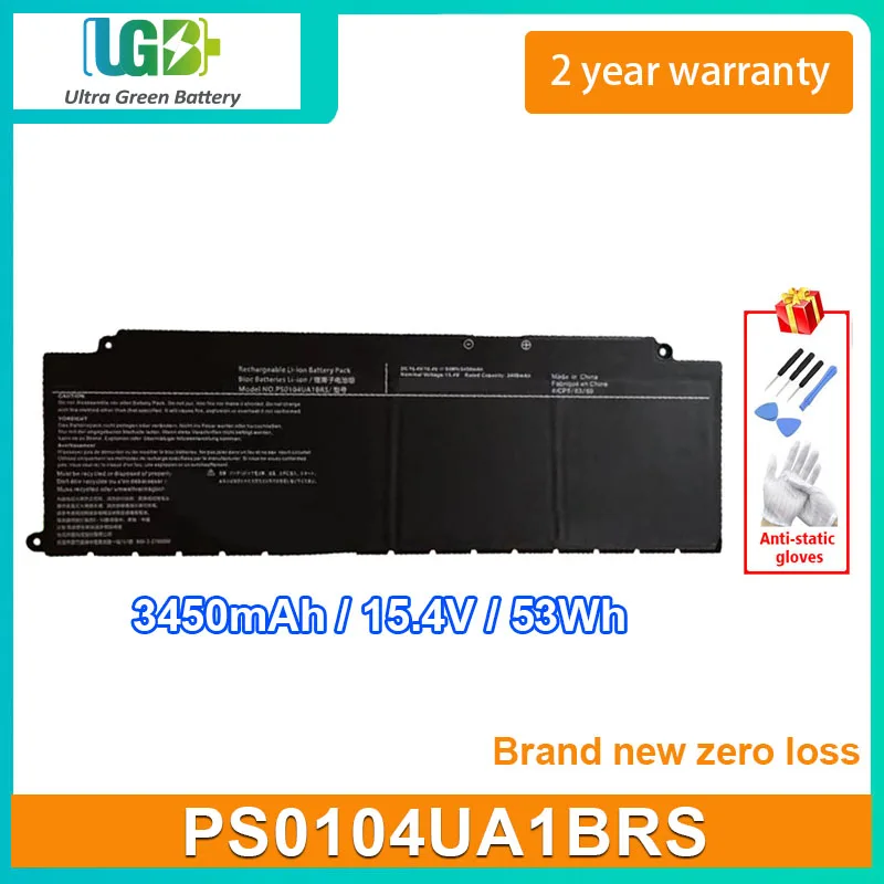 

Новый аккумулятор UGB PS0104UA1BRS для Toshiba Dynabook Tecra, Аккумулятор для ноутбука 3450 мАч, 15,4 в, 53 Вт/ч