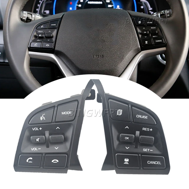 Original Lenkrad Tempomat Tasten Fernbedienung Lautstärke regler Schalter  Autozubehör 2015 d3500 für Hyundai Tucson 2014-19 - AliExpress