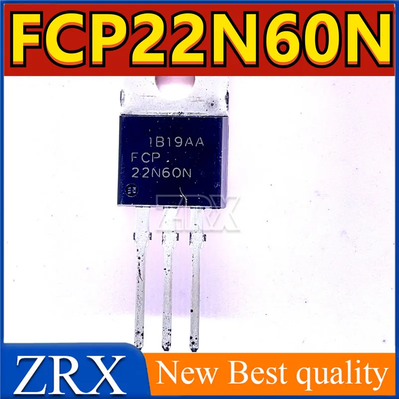 

5 шт./Лот Новый оригинальный импортный полевой транзистор FCP22N60N 22N60N