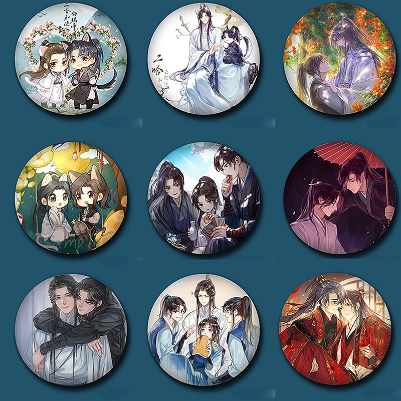 

Хаски и его Белый Кот Shizun ErHa Mo Ran Chu WanNing значок косплея аниме аксессуары для украшения рюкзака мультяшный подарок