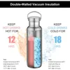 Stainless Steel Thermos 1000ml/600ml Single Layer Water Bottle Reusable and Environmentally Friendly Dishwasher Safe/single Cup 2