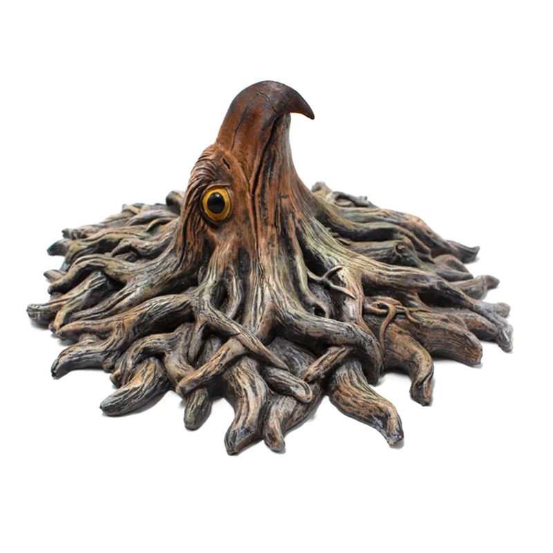 Resin Crafts Bark Eagle Face Tree Hanging Garden Pendant Outdoor Garden Decorations