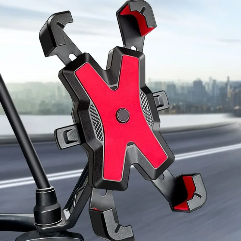 New Four Claws Riding Mobile Phone Holder for Takeaway Riders Electric Car Motorbike Bike Outdoor Riding Navigation Bracket