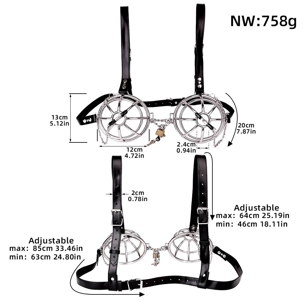 Nipple Sex Toys Nipple Clamps Breast Bondage Belts QKKQ Breast Cover Nipple Clamps with Belt