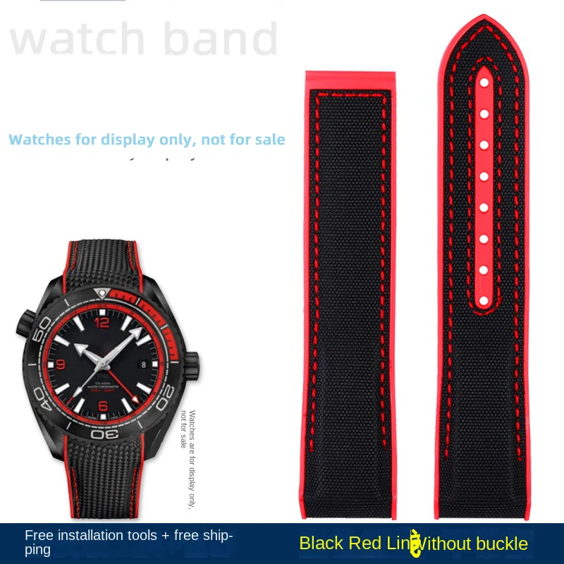 Premium Nylon Waterproof Strap in Orange - 20mm, 21mm, 22mm Sizes