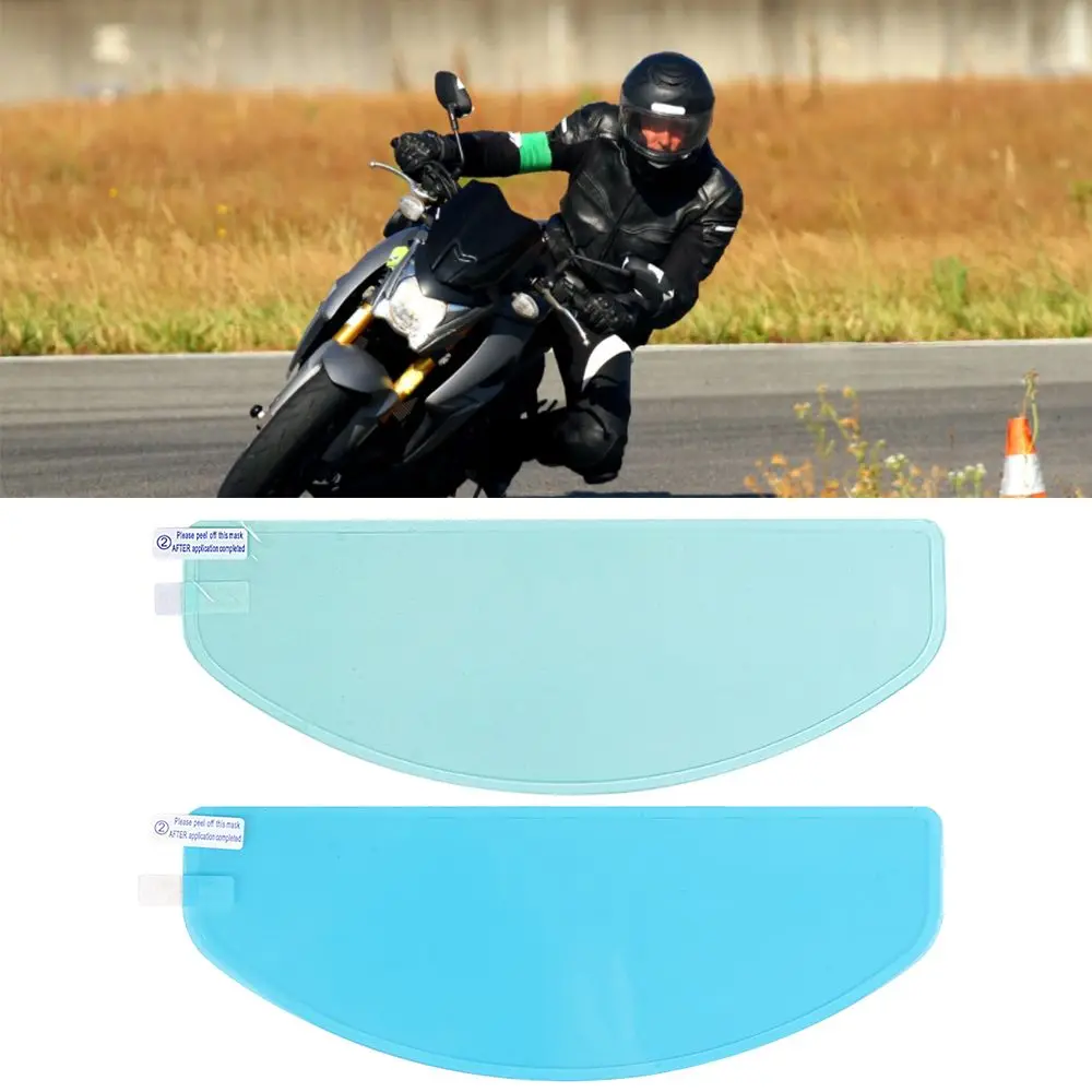 Universal Motorcycle Helmet Clear Antirain Antifog Film Lens Film For