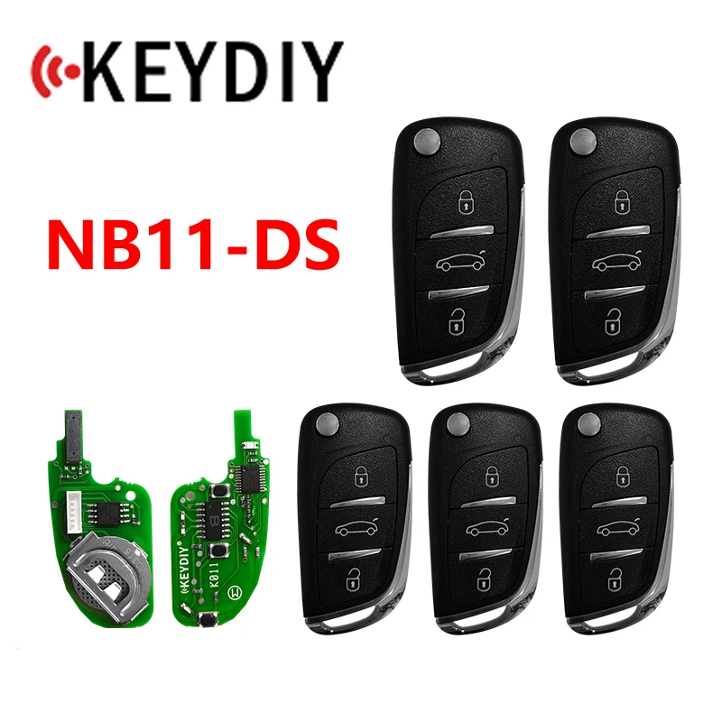 

KEYDIY 5 шт. NB Series NB11-DS 3 кнопки Универсальный KD дистанционный ключ для KD900/KD900 +/URG200/Mini KD ключевой программатор