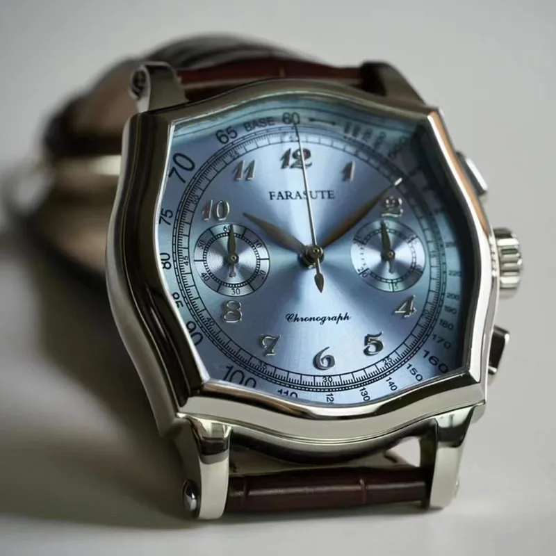 Classic Retro St19 Movement Stainless Steel Leather Mechanical Men's