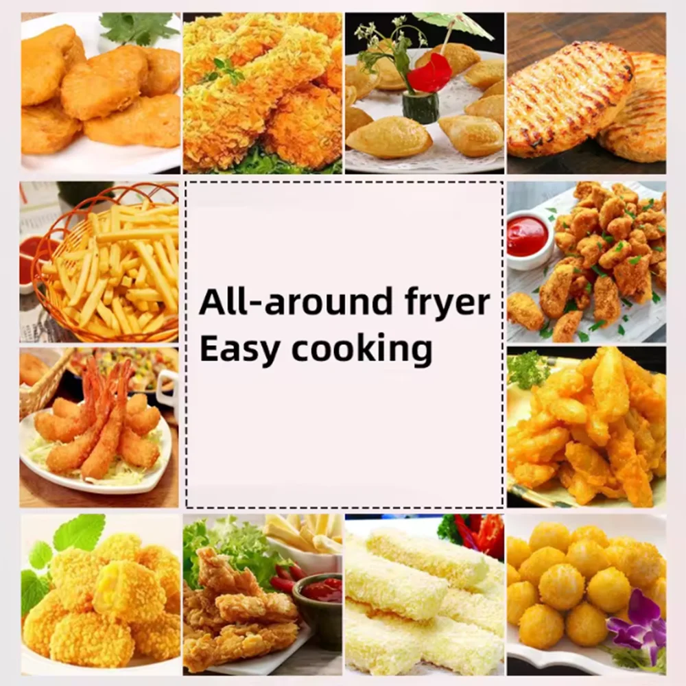 14L+14L commercial electric fryer, vertical digital control system, dual fryer boiler, multifunctional fried food machine