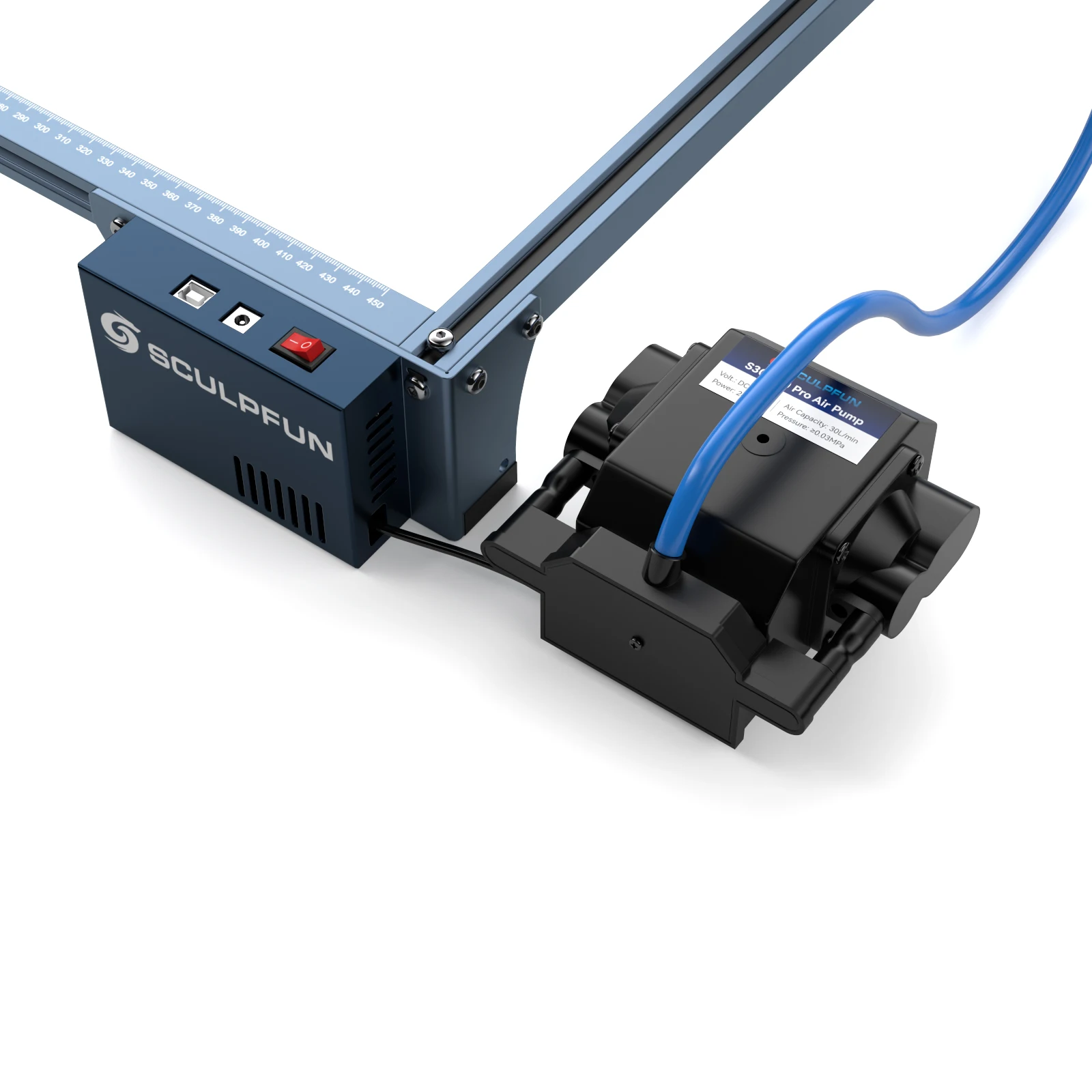 SCULPFUN Automatic Air Assist Kit 30min/Min Automatic Air Pump Suitable for S9/S10 updated Laser S30 32bit Assist