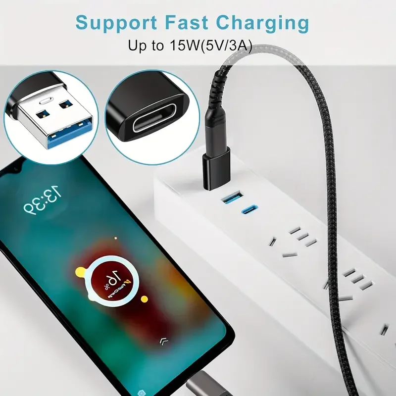 USB-C - USB 3.0 어댑터, 고속 데이터 전송, Smartp용 컴팩트 USB Type C 커넥터