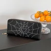 Halloween Spider Web Wallet Coin Purse Women Novelty Credit Card Holder Gothic Money Bag Teenager Casual Long Wallets Party Gift 1