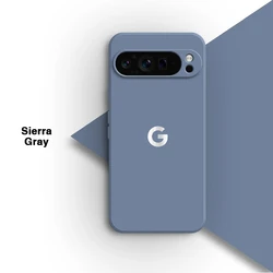 Premium Liquid Silicone Wireless Charging Phone Case - Shockproof Camera Protector Cover for Google Pixel 10 (Sierra Gray)
