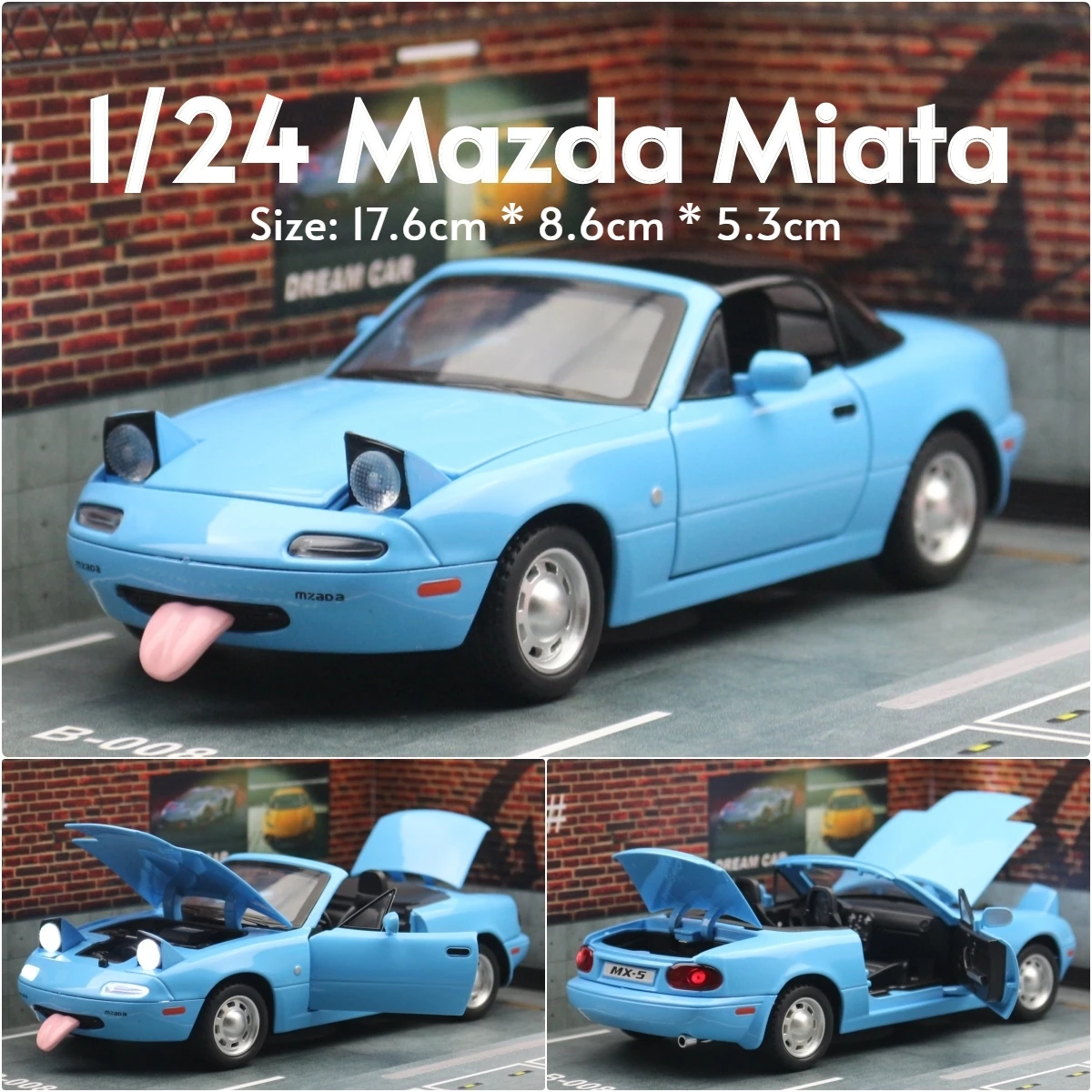 ミニカー MINI GT Mazda Miata & Euro Roadster 1:64 Mini GT#270 Fred's Garage Special Exclusive Mazda Miata