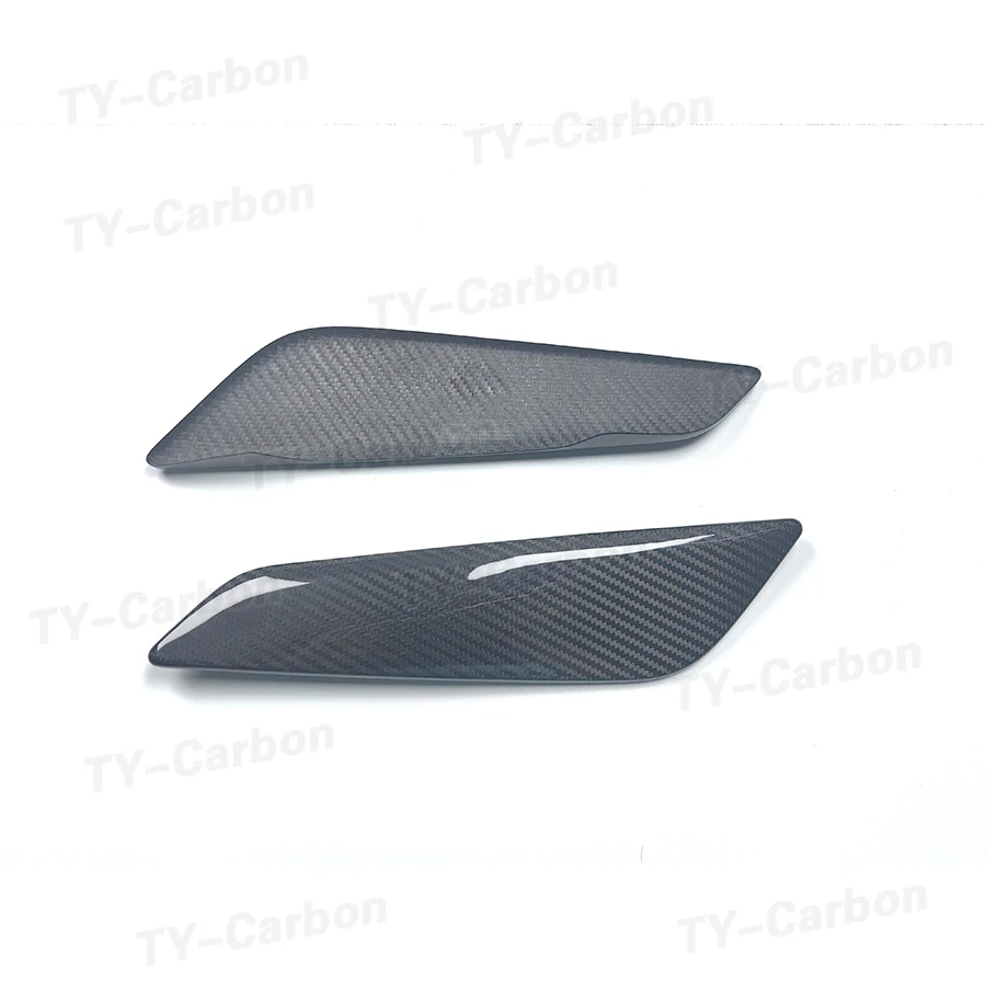 실제 건조 탄소 섬유 사이드 펜더 트림 벤트, BMW 5 시리즈 G30 G31 펜더 사이드 에어 벤트, 배출구 커버 트림, 520i 530i 540i M550i 용