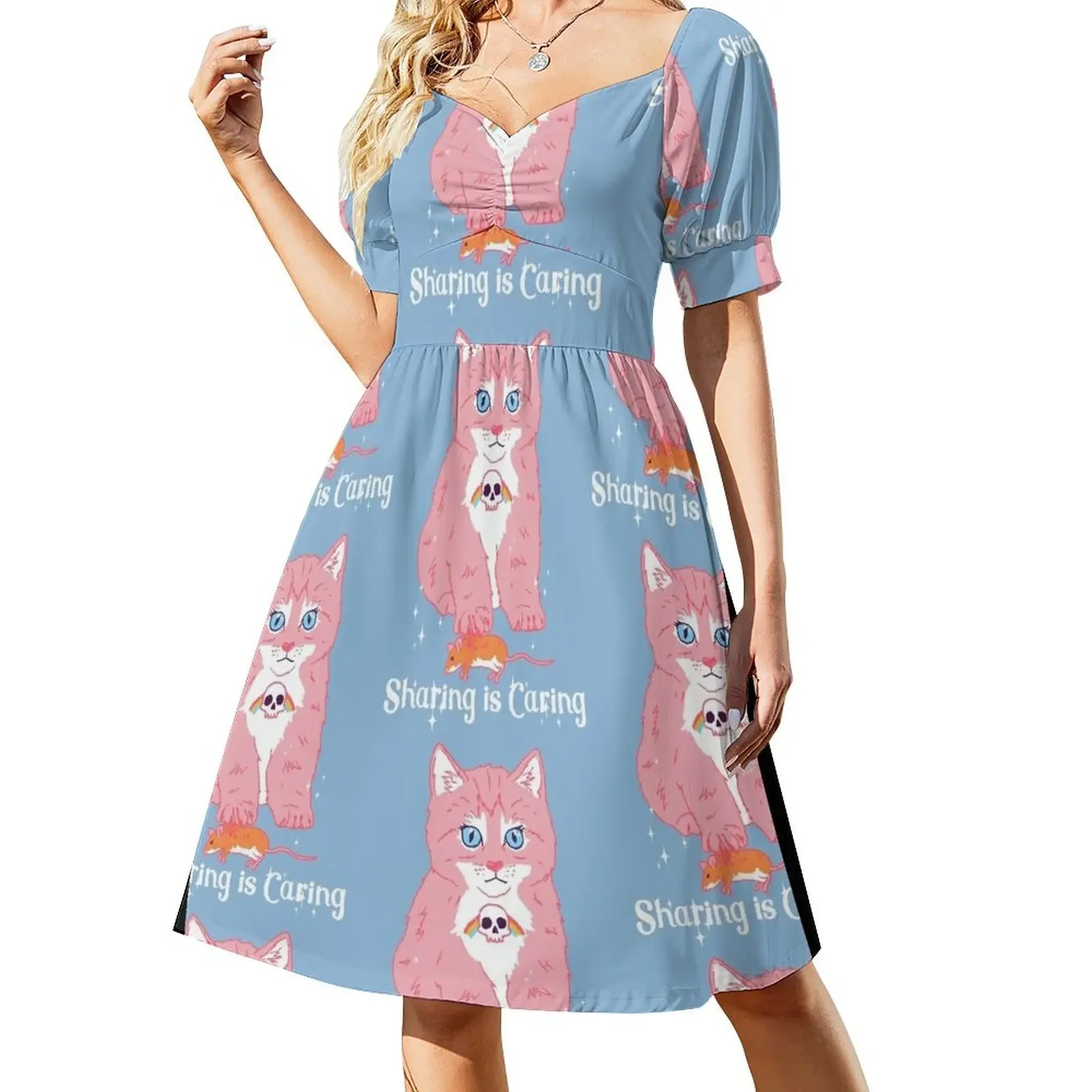 thumbnail image 1 of Vestido sin mangas Sharing is Caring, ropa de mujer, recién llegados, vestido elegante., 1 of 8