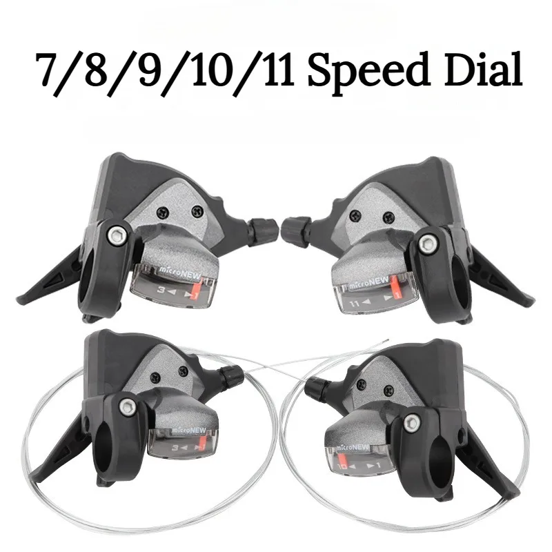 Bicycle Derailleur Front Rear Shift Lever 7/8/9/10/11Speed MTB Mountain Bike Shifter Bicycle Shifting Bicycle Parts MicroNEW