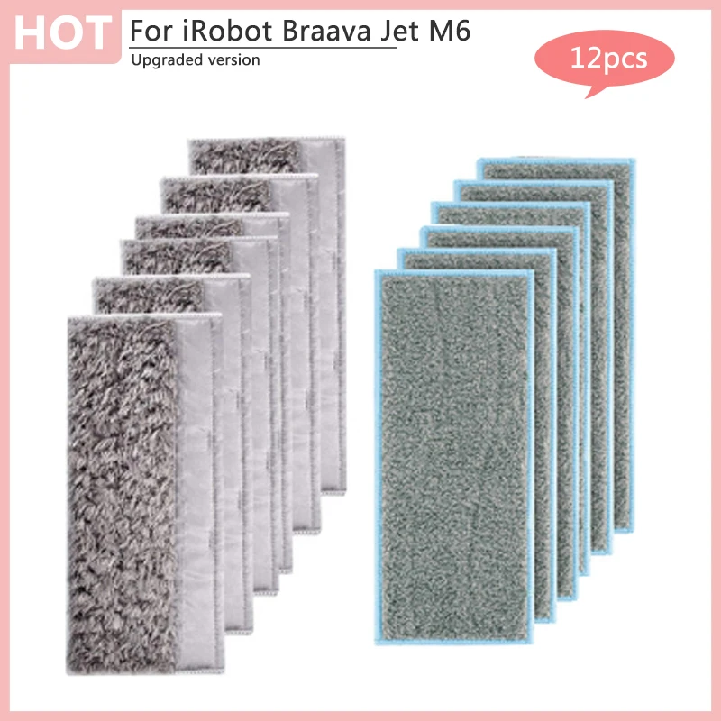 For iRobot Braava Jet M6 Robot Vacuum Cleaner Mop Cloths Rags Pads Replacement Accessories Washable Wet Mopping Pads Parts