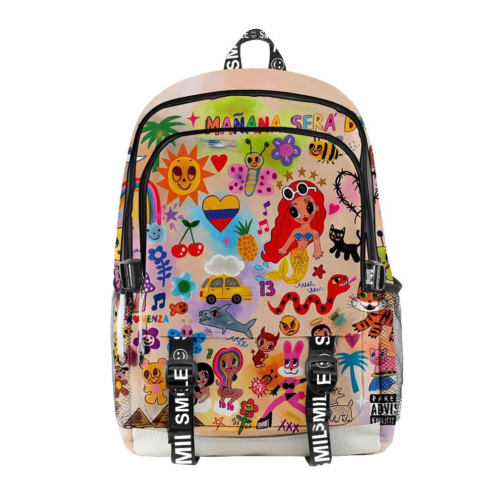 

2023 Karol G Manana Sera BonitoI 3D Backpack Schoolbag Boys Girls Students Oxford Waterproof Laptop Backpack Travel Bags